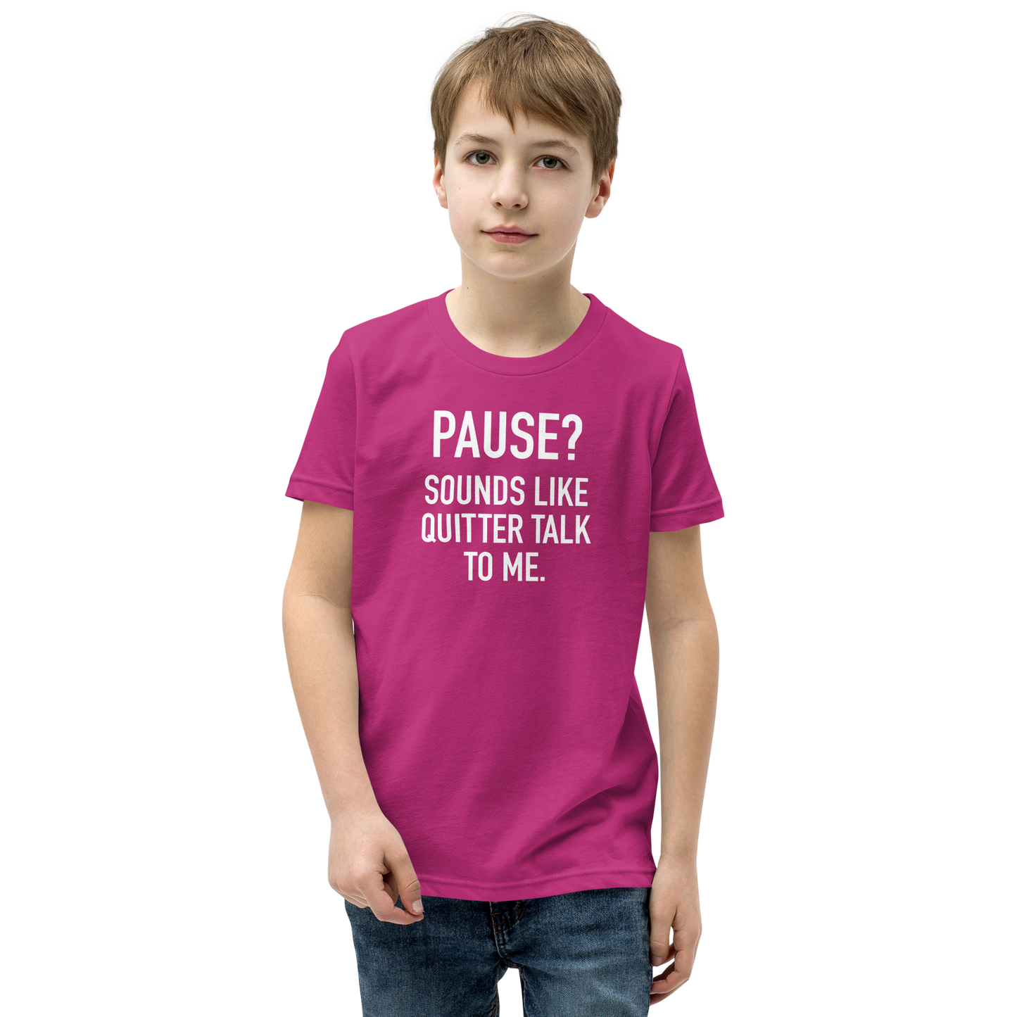 Youth - GAMER - Pause? Sounds like quitter talk to me - Funny T-Shirt