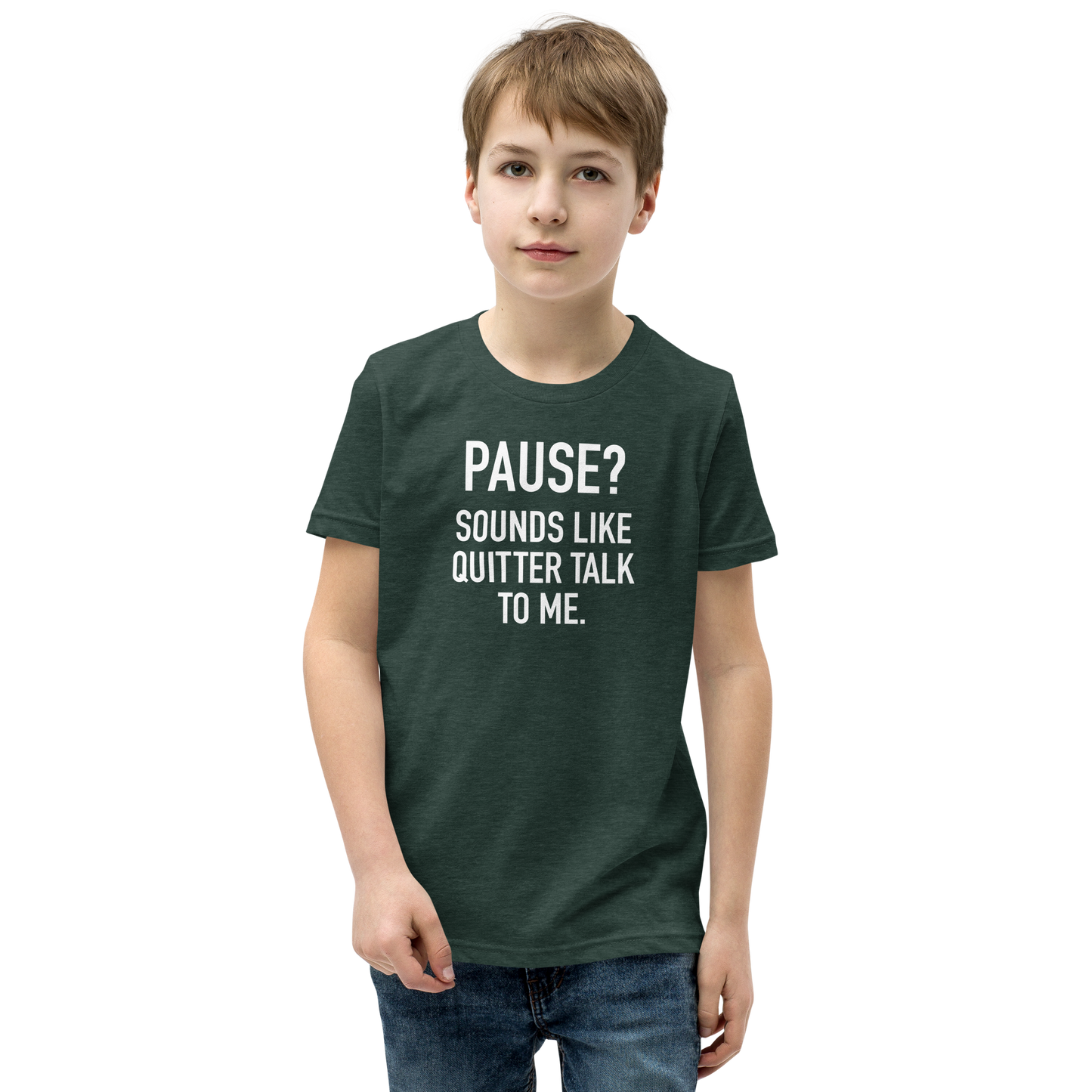 Youth - GAMER - Pause? Sounds like quitter talk to me - Funny T-Shirt