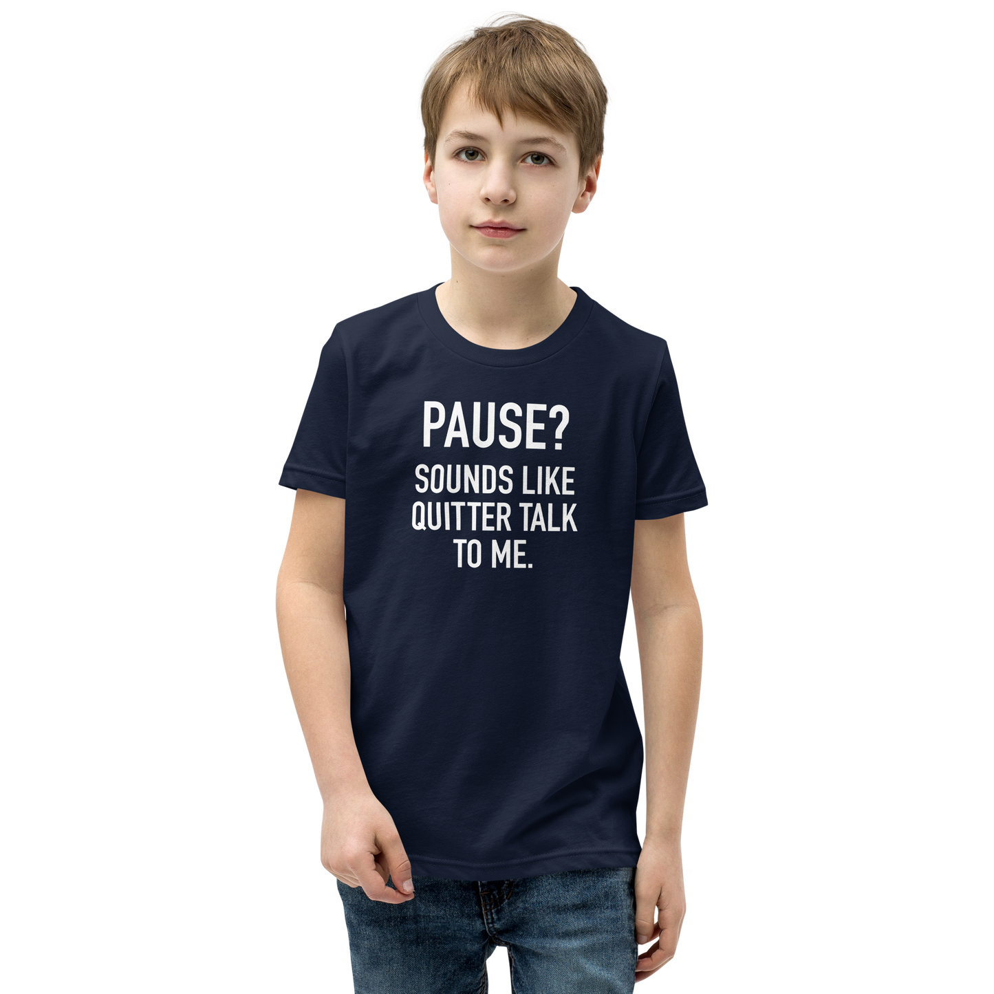 Youth - GAMER - Pause? Sounds like quitter talk to me - Funny T-Shirt