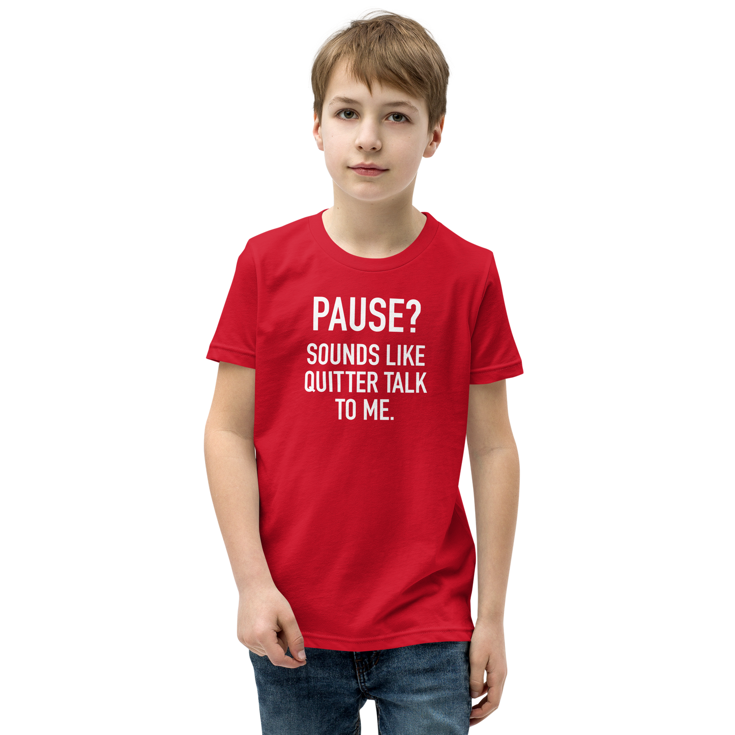 Youth - GAMER - Pause? Sounds like quitter talk to me - Funny T-Shirt