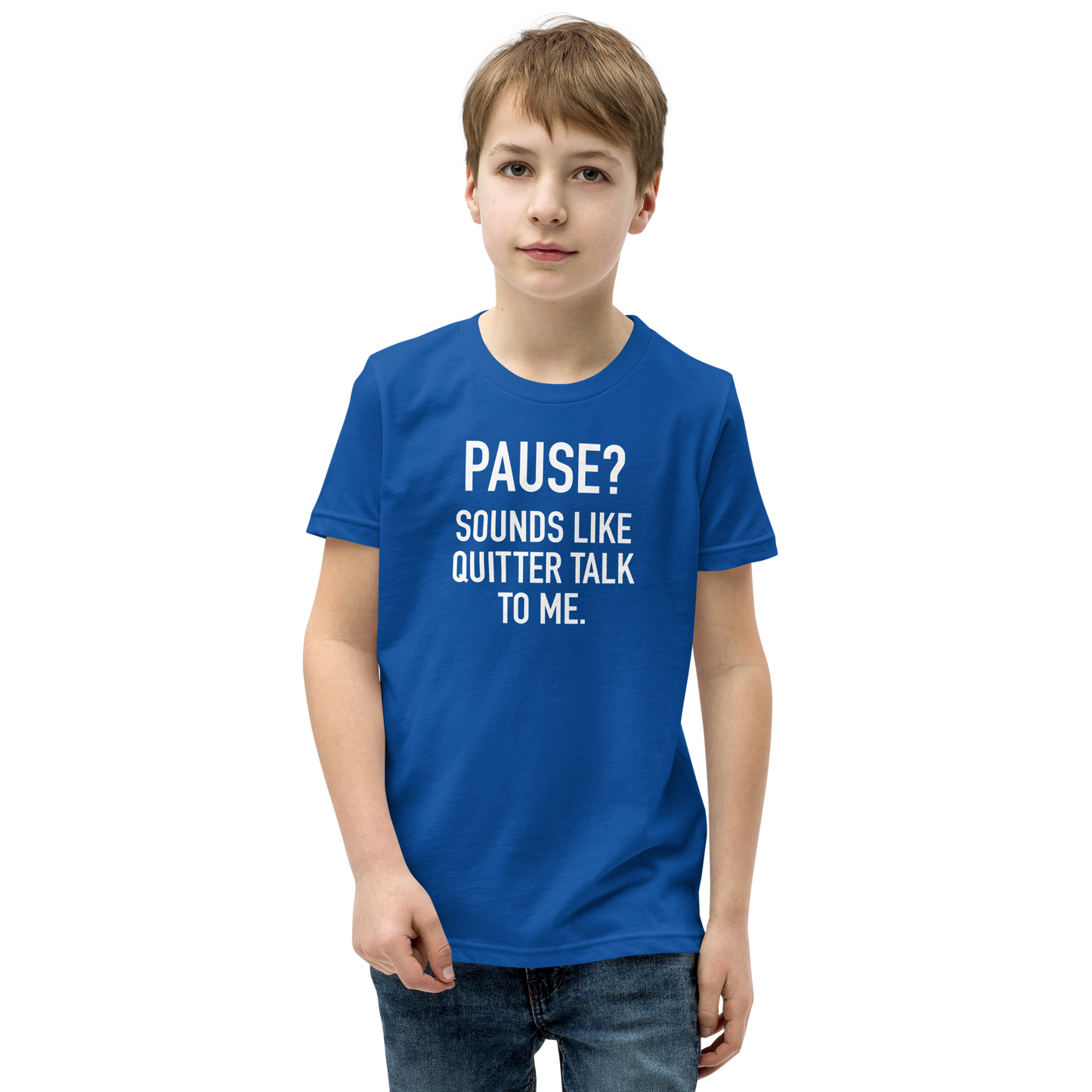 Youth - GAMER - Pause? Sounds like quitter talk to me - Funny T-Shirt